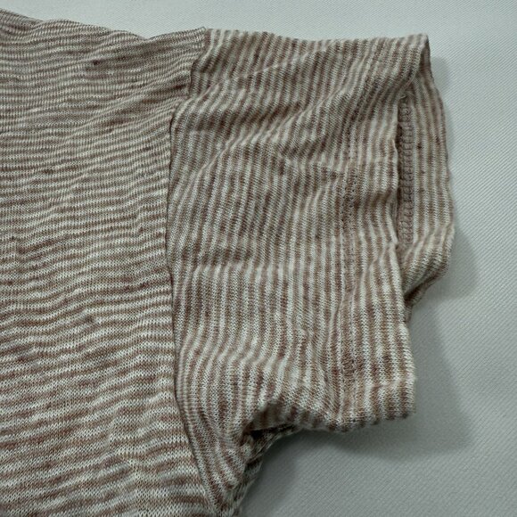 Sigrid Olsen Linen Tshirt Top Women Size XS Casual Comfy Slouchy Striped Summer - Picture 10 of 12